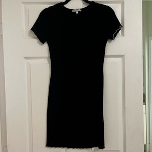 Black Bodycon Short Sleeve Dress